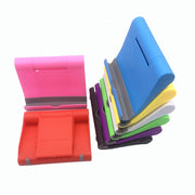 スマホスタンド タブレットスタンド 折りたたみ 折り畳み 携帯スタンド スマホアクセサリー 薄型 ミニ コンパクト 軽量 卓上 動画視聴 テレワーク 会議 無地 単色 カラフル 持ち運び 持ち歩き 簡単 便利