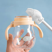 ボトルブラシ 柄付きブラシ ロングブラシ グラスブラシ 水筒ブラシ コップブラシ キッチン用品 洗浄 ガラスクリーナー 哺乳瓶 台所用品 掃除用品
