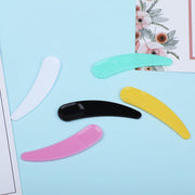 スパチュラ メイク用ヘラ 同色10個セット メイク道具 メイク用品 へら スティック 三日月型 クリーム フェイシャル エステ 便利 シンプル カラバリ豊富 ピンク 白 黒