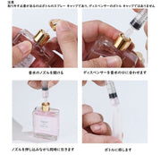 香水詰め替えセット 4点セット 香水詰め替え道具 ディスペンサー メイク道具 アトマイザー 香水補充 漏斗 スポイト 注射器タイプスポイト ポンプヘッド 便利 簡単 旅行 出張