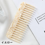 ヘアコーム ヘアブラシ べっこう風コーム くし レディース 女性 女の子 べっ甲風 べっこう風 コンパクト 持ち歩き シンプル おしゃれ