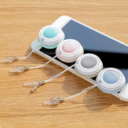 スマホストラップ スマホクリーナー キーホルダー チャーム 液晶クリーナー マカロン型 かわいい おしゃれ スマホアクセサリー スマートフォン 携帯