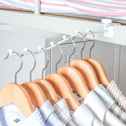 ハンガーフック 長押しフック 長押フック 衣服収納 吊り下げ 洗濯物 物干し 室内干し ワードローブ 掛ける バー 金属製 シンプル おしゃれ