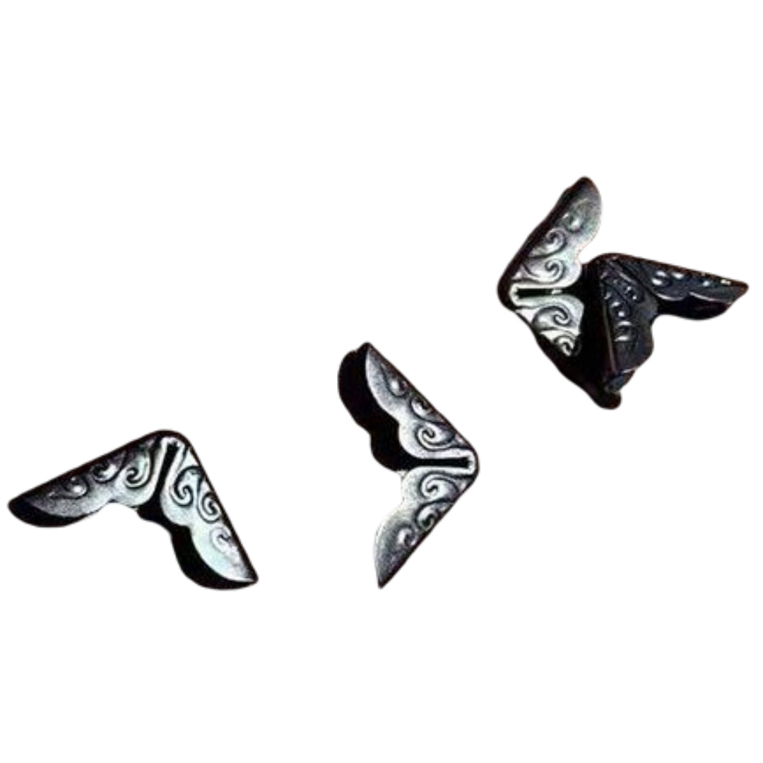 コーナー金具 20個入り クラフト材料 約14mm ハンドメイド 手帳 ブラック バリエーション画像