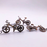 キーホルダー キーリング バッグチャーム メタル 自転車 クロスバイク ユニーク おしゃれ プレゼント ギフト 景品 ブロンズカラー