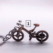 キーホルダー キーリング バッグチャーム メタル 自転車 クロスバイク ユニーク おしゃれ プレゼント ギフト 景品 ブロンズカラー