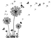 ウォールステッカー 壁紙 壁装飾 蝶々 蝶 花 フラワー モノトーン おしゃれ お洒落 かわいい 可愛い 子供 子供部屋 リビング デコレーション インテリア雑貨