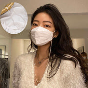 ネックレス マスクチェーン マスクストラップ マスク用 ネックストラップ レディース アクセサリー フェイクパール ロング おしゃれ かわいい ギフト プレゼント きれいめ