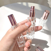 アトマイザー 2本セット 10ml ガラス瓶 小分け 詰め替え容器 スプレーボトル 香水 化粧水 旅行 持ち運び 携帯用 透明 クリア