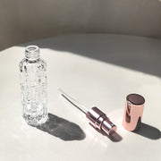 アトマイザー 2本セット 10ml ガラス瓶 小分け 詰め替え容器 スプレーボトル 香水 化粧水 旅行 持ち運び 携帯用 透明 クリア
