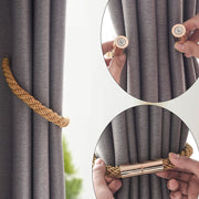 カーテンホルダー カーテンストラップ 2個セット インテリア インテリア小物 カーテン マグネット おしゃれ シンプル 高級感 上品 カラバリ豊富 黒 白 ピンク