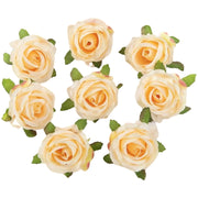 造花 薔薇 ばら バラ 4個セット フェイクフラワー 花のみ 茎なし クラフト ハンドメイド DIY 手芸 装飾 飾りつけ アクセサリー コサージュ 結婚式 パーティー カラバリ豊富