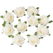 造花 薔薇 ばら バラ 4個セット フェイクフラワー 花のみ 茎なし クラフト ハンドメイド DIY 手芸 装飾 飾りつけ アクセサリー コサージュ 結婚式 パーティー カラバリ豊富