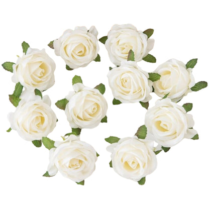造花 薔薇 ばら バラ 4個セット フェイクフラワー ミルク バリエーション画像