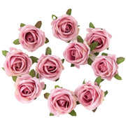 造花 薔薇 ばら バラ 4個セット フェイクフラワー 花のみ 茎なし クラフト ハンドメイド DIY 手芸 装飾 飾りつけ アクセサリー コサージュ 結婚式 パーティー カラバリ豊富