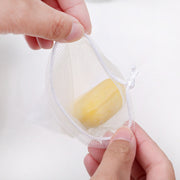泡立てネット 単品 1枚 巾着タイプ 紐付き 洗顔ネット 泡だてネット 泡立ちネット 小さめ 石鹸ネット メッシュネット 石けん 洗面所 バス用品 濃密泡 ポケット 単色 定番 シンプル 便利グッズ 日用品雑貨 白
