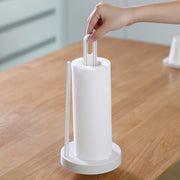 キッチンペーパーホルダー ペーパータオルスタンド 置き型 縦型 キッチン雑貨 台所用品 シンプル スタイリッシュ グレー ベージュ