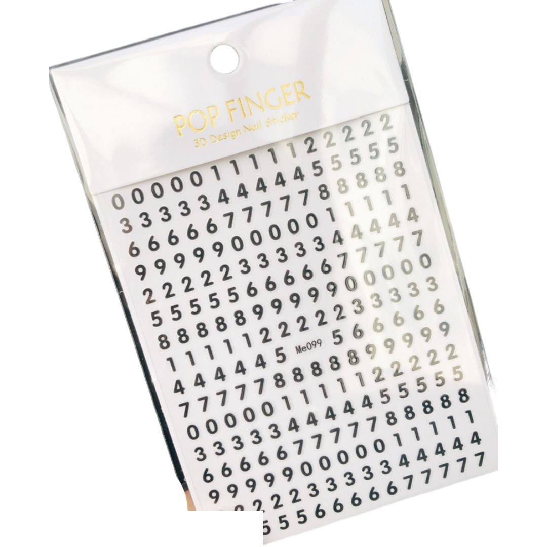 ネイルシール ネイル用シール ネイルグッズ レディース 女性 ネイルパーツ ファッション雑貨 数字 ゴールドカラー シルバーカラー ホワイト ブラック シンプル カジュアル かわいい キュート 誕生日 推し活