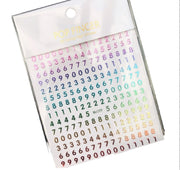 ネイルシール ネイル用シール ネイルグッズ レディース 女性 ネイルパーツ ファッション雑貨 数字 ゴールドカラー シルバーカラー ホワイト ブラック シンプル カジュアル かわいい キュート 誕生日 推し活