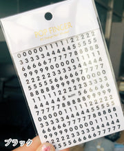 ネイルシール ネイル用シール ネイルグッズ レディース 女性 ネイルパーツ ファッション雑貨 数字 ゴールドカラー シルバーカラー ホワイト ブラック シンプル カジュアル かわいい キュート 誕生日 推し活