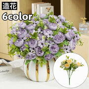 造花 ブーケ 花束 フェイクフラワー 薔薇 バラ ばら ローズ フラワーアレンジメント アーティフィシャルフラワー おしゃれ かわいい インテリア お祝い パーティー 装飾 華やか