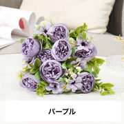 造花 ブーケ 花束 フェイクフラワー 薔薇 バラ ばら ローズ フラワーアレンジメント アーティフィシャルフラワー おしゃれ かわいい インテリア お祝い パーティー 装飾 華やか