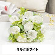 造花 ブーケ 花束 フェイクフラワー 薔薇 バラ ばら ローズ フラワーアレンジメント アーティフィシャルフラワー おしゃれ かわいい インテリア お祝い パーティー 装飾 華やか