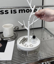 アクセサリースタンド ツリー 木 アクセサリーハンガー アクセサリー 360度回転 収納 掛ける 収納スタンド アクセサリーケース ジュエリーケース かわいい おしゃれ インテリア