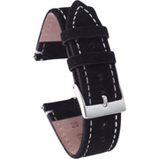 腕時計用ベルト 替えバンド 男女兼用 メンズ レディース 24mm 22mm 20mm 18mm 16mm 無地 シンプル ステッチ 腕時計ベルト 替えベルト ウォッチベルト 上品 清楚 付替バンド ベルト交換 ユニセックス
