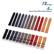 腕時計用ベルト 替えバンド 男女兼用 メンズ レディース 24mm 22mm 20mm 18mm 16mm 無地 シンプル ステッチ 腕時計ベルト 替えベルト ウォッチベルト 上品 清楚 付替バンド ベルト交換 ユニセックス
