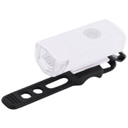 自転車用ライト ヘッドライト フロントライト LEDライト USB充電式 自転車 サイクリング 通勤 通学 レジャー 夜間 雨天 防水 取付簡単 ベルト 調節可能 ブラック ホワイト 黒 白 リチウム