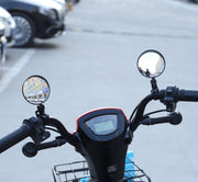 自転車用ミラー 単品 バックミラー サイドミラー サイクルミラー バーエンドミラー 4段階調節 回転 角度調節可能 凸レンズ 後方確認 簡単取り付け 便利 鏡