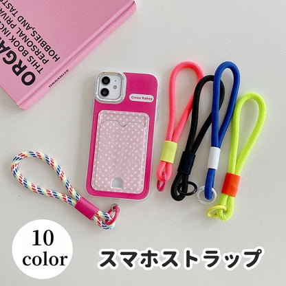 スマホストラップ ハンドストラップ ロープ風 太目 太い 柔らかい 商品画像