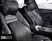車用クッション シートクッション 腰用 首用 2点セット ランバーサポート ネックパッド ネックピロー ヘッドレスト 長時間走行 首当て 腰当て 背当て 運転 ドライブ ドライバーグッズ 旅行 長距離