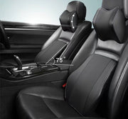 車用クッション シートクッション 腰用 首用 2点セット ランバーサポート ネックパッド ネックピロー ヘッドレスト 長時間走行 首当て 腰当て 背当て 運転 ドライブ ドライバーグッズ 旅行 長距離