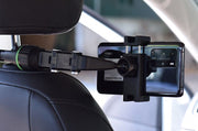 車用スマホホルダー カー用品 車載 スマホスタンド 携帯ホルダー クリップ式 ルームミラー 運転席 後部座席 角度調整可能 カーアクセサリー