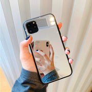 iPhoneケース スマホケース ミラーケース 鏡 背面保護 傷防止 汚れ防止 シンプル お洒落 レディース 女性 iPhoneカバー スマホカバー スマートフォンケース アイフォンケース プチギフト 贈り物