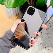 iPhoneケース スマホケース ミラーケース 鏡 背面保護 傷防止 汚れ防止 シンプル お洒落 レディース 女性 iPhoneカバー スマホカバー スマートフォンケース アイフォンケース プチギフト 贈り物