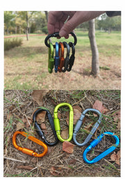 カラナビ キーホルダー キーストラップ キーリング キーチェーン アクセサリー雑貨 アウトドア 釣り 登山 キャンプ 旅行 タープ リュック バックパック アルミ 鍵収納 多機能 軽量 便利
