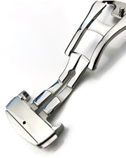 尾錠 Dバックル 片開き 16mm 18mm 20mm 腕時計パーツ プッシュ式 バタフライバックル 交換用 替えパーツ 腕時計ベルト部品 金具 メンズ レディース