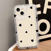 iPhoneケース iPhoneカバー スマホケース スマホカバー ハート クリア 透明 かわいい おしゃれ 傷防止 背面保護