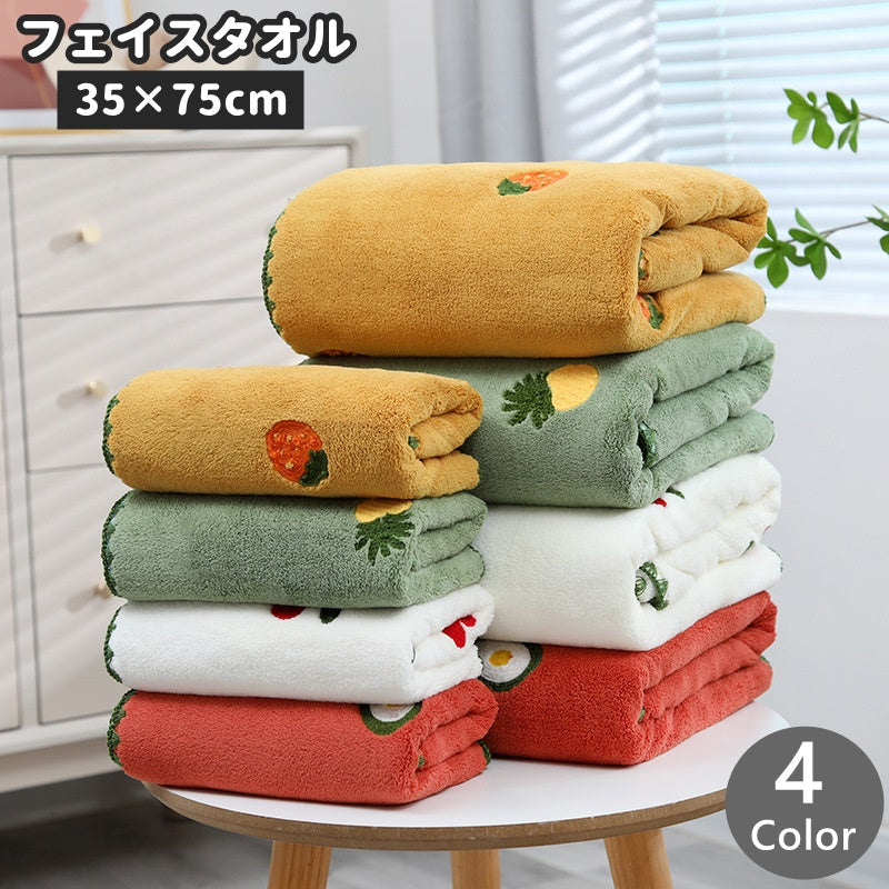フェイスタオル ハンドタオル 35×75cm バス用品 日用品 生活雑貨 商品画像