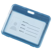 パスケース IDカードケース IDカードホルダー 単品 無地 半透明 ヨコ タテ シンプル 定期入れ 学生証 身分証明書 社員証 IDケース トレカ 通勤 通学 緑 ピンク 青 黄色 白