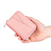 財布 レディース カードケース コインケース 本革 高級感 レザー スキミング防止 RFID ジッパー ファスナー きれいめ おしゃれ ユニセックス 女性
