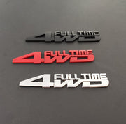 カーステッカー 4WD 自動車用ステッカー 3Dステッカー シール貼り付けタイプ 立体的 車 四駆 エンブレム ドレスアップ かっこいい カー用品 車用品
