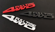 カーステッカー 4WD 自動車用ステッカー 3Dステッカー シール貼り付けタイプ 立体的 車 四駆 エンブレム ドレスアップ かっこいい カー用品 車用品