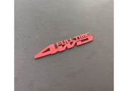 カーステッカー 4WD 自動車用ステッカー 3Dステッカー シール貼り付けタイプ 立体的 車 四駆 エンブレム ドレスアップ かっこいい カー用品 車用品