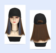 帽子付きウィッグ キャップウィッグ 帽子ウィッグ ショート ミディアムヘア インナーカラー ミディアムボブ かつら フルウィッグ レディース 女性 キャップ付き 帽子一体型 紫外線対策 イメチェン 着脱簡単 単色 黒 茶 金色 青 かわいい キュート ガーリー カジュアル 変装 お出かけ
