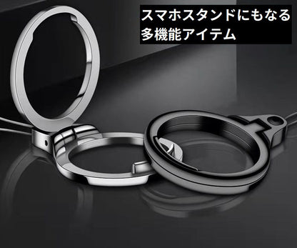 スマホリングストラップ フィンガーストラップ スマホスタンド リングホルダー 携帯ストラップ 落下防止 商品画像5