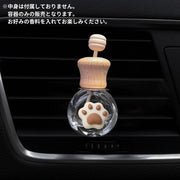 アロマディフューザーボトル 車用 瓶 ガラス 芳香剤ケース 香水瓶 フレグランスボトル ウッドスティック 木製キャップ かわいい おしゃれ カー用品 カーフレグランス